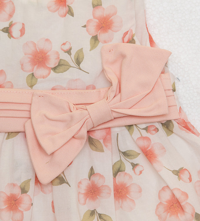Restart for Kids Βρεφικό Αμάνικο Φόρεμα Φλοράλ για Κορίτσι 26-10814