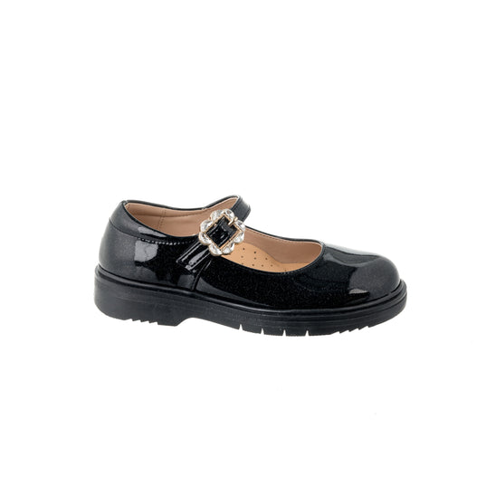 Bonito loafers λουστρίνι κορίτσι μαύρο γκλίτερ 1226-585black