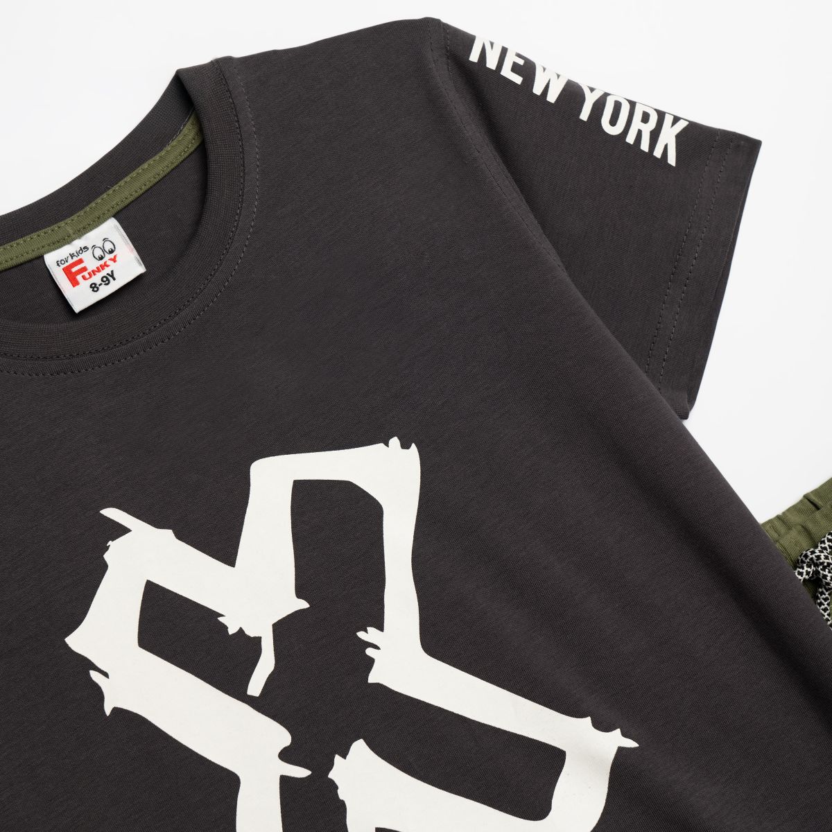 Funky for kids 125-101134-1 boy's set anthracite-khaki