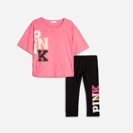 Funky for kids 125-519104-1 girl's set pink-black