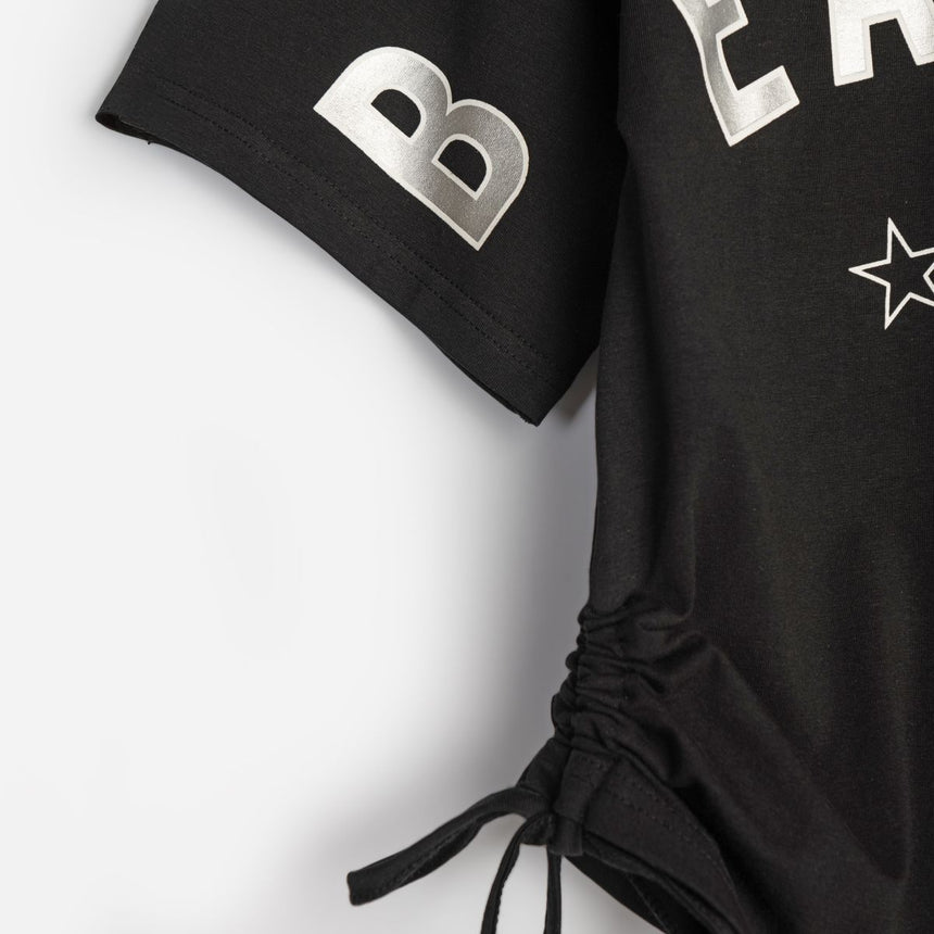 Funky for kids 125-519110-1 girl's set black-grey melange