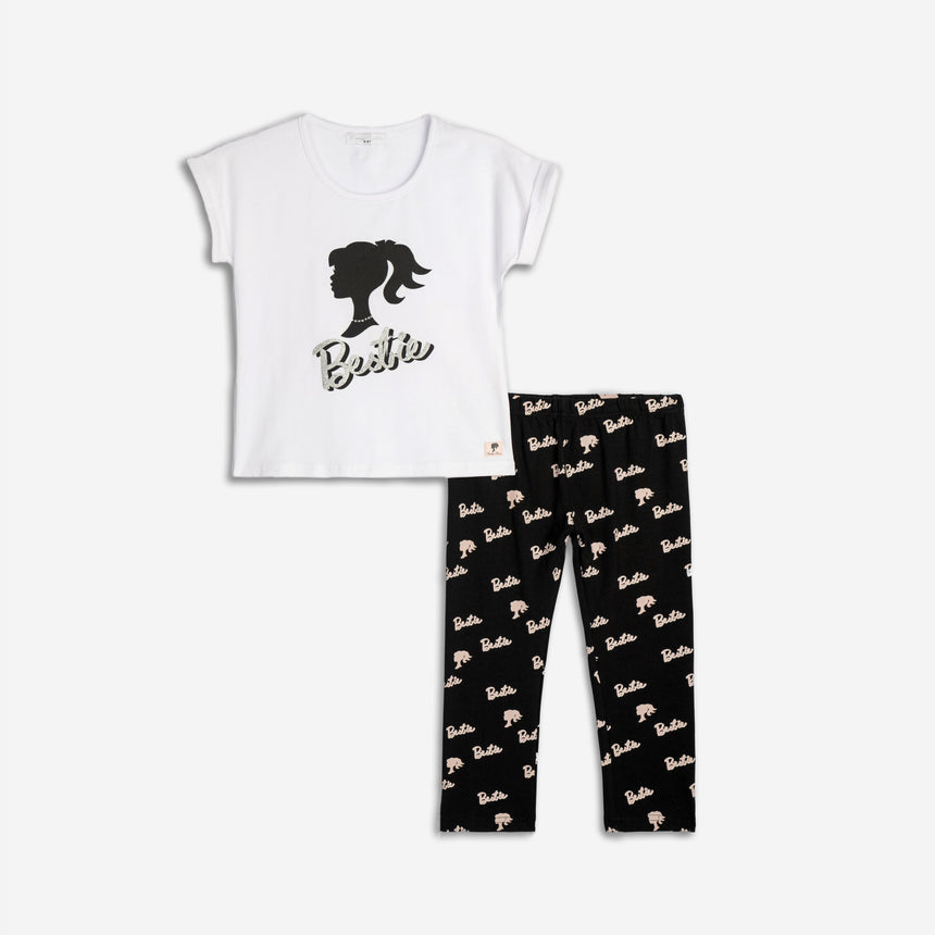 Funky for kids 125-539114-1 girl's set white-black
