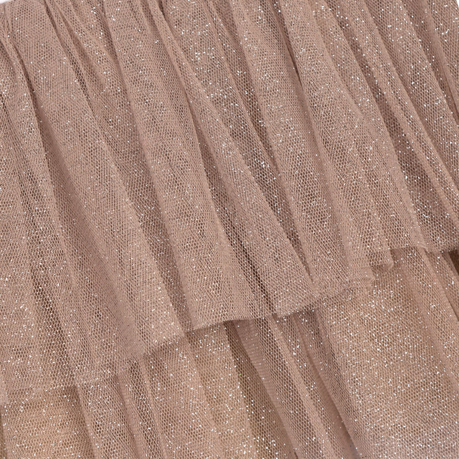 Funky for kids 125-728113-1 girl's dress white-moccachino