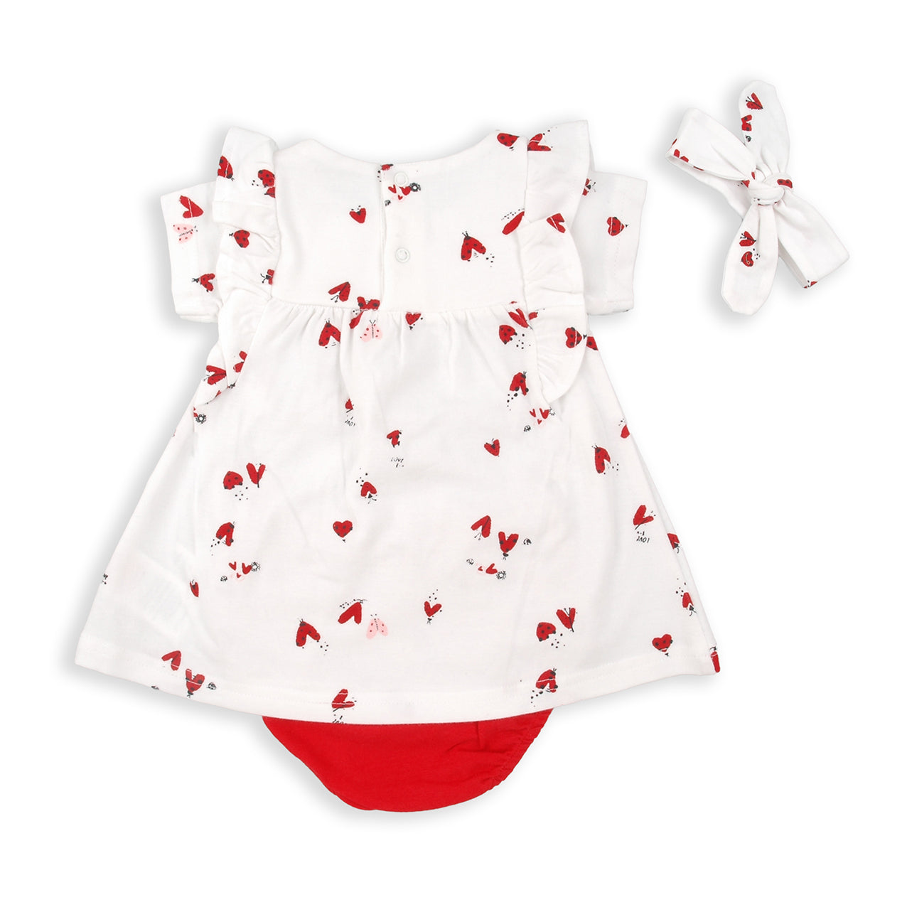 Babybol 150082 girl's dress red