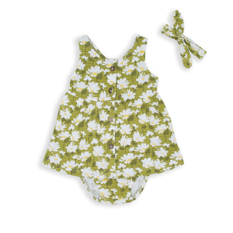 Babybol 151022 dress with ribbon for girl oliva