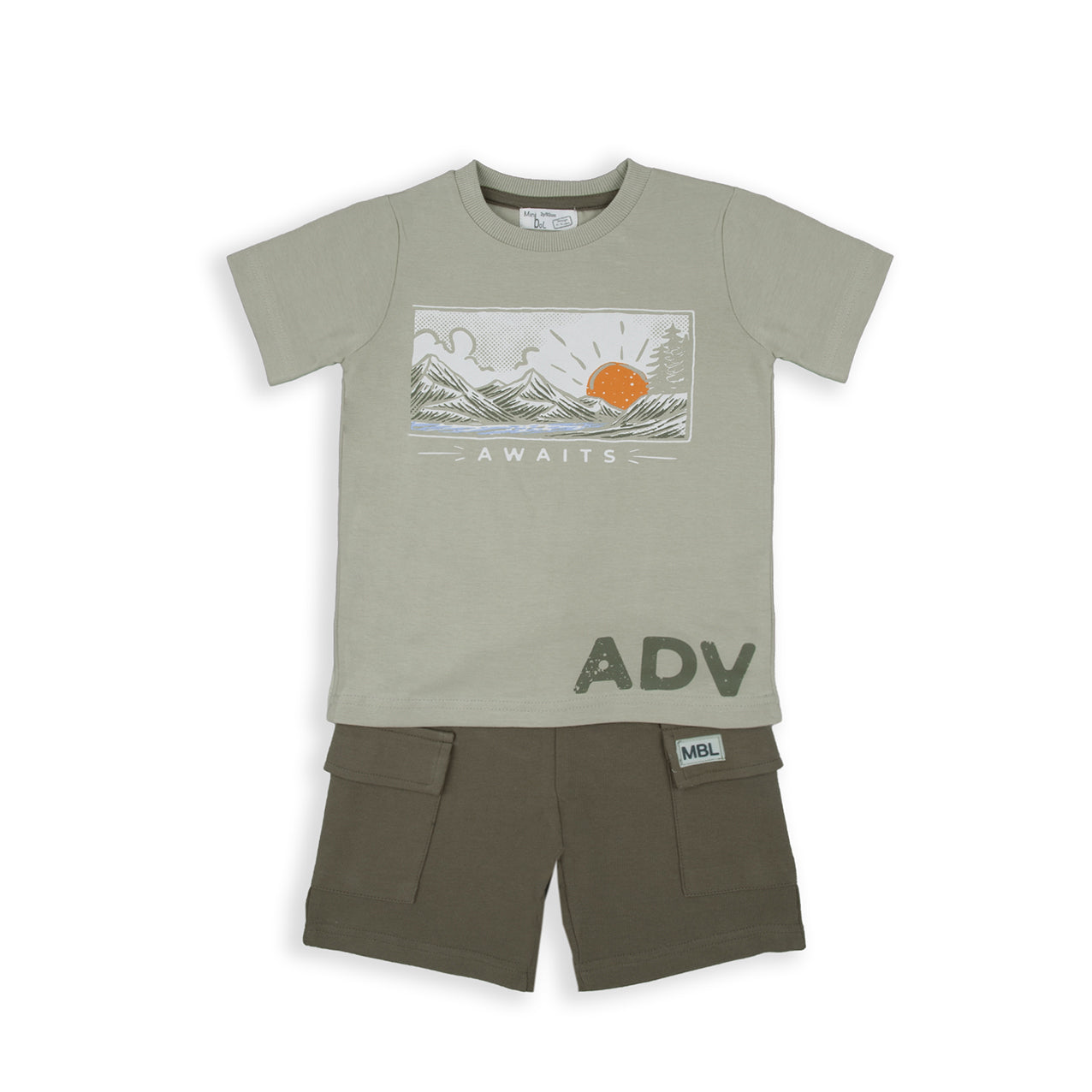 Babybol 152309 boy's set khaki