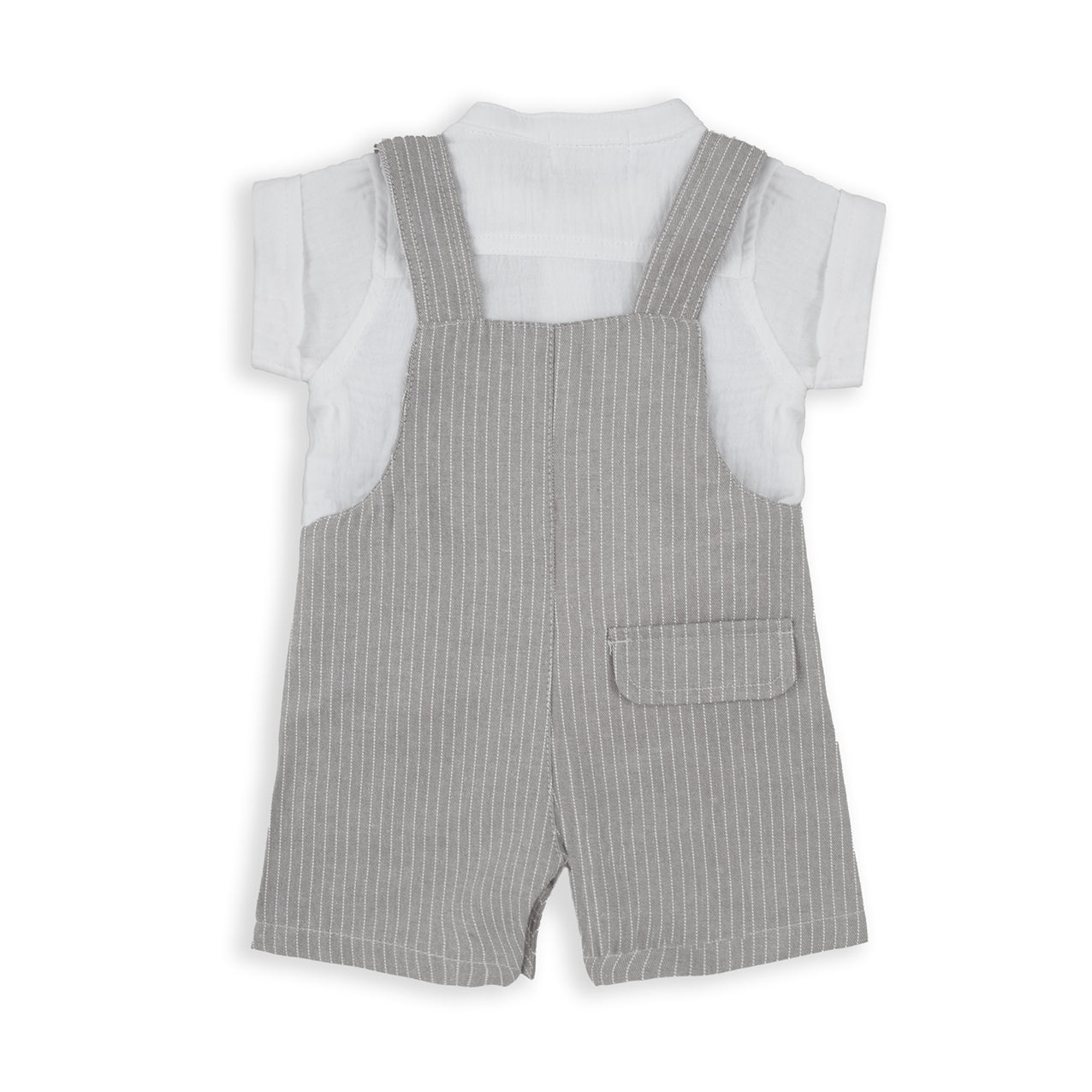 Babybol 152703 overalls with shirt for boy gris