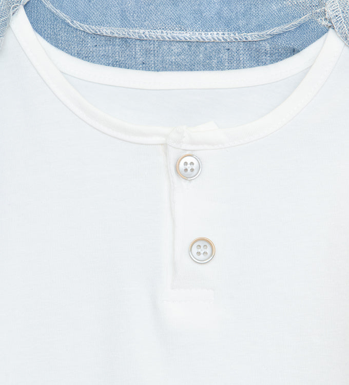 Restart for Kids Παιδικό Σετ 3 Τεμαχίων Πουκάμισο, Μπλούζα & Βερμούδα για Αγόρι 26-11220