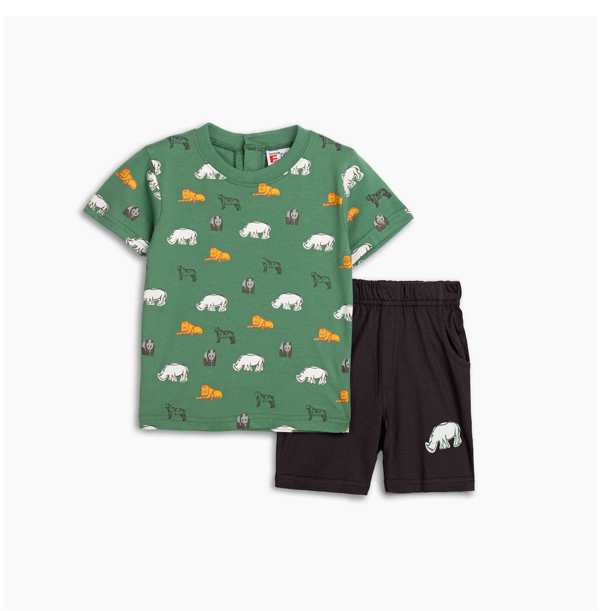 Funky for kids 125-801104-1 σετ αγορι garden allover anthracite