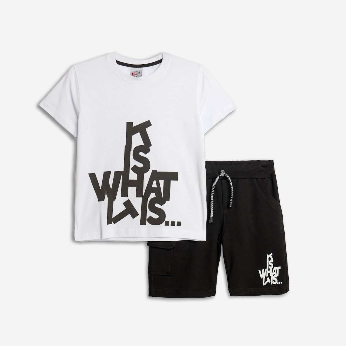 Funky for kids 125-101125-1 σετ αγορι white-black