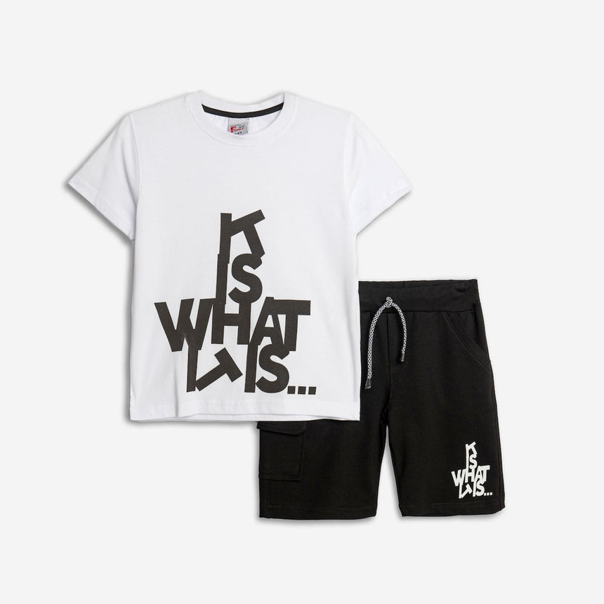 Funky for kids 125-101125-1 σετ αγορι white-black