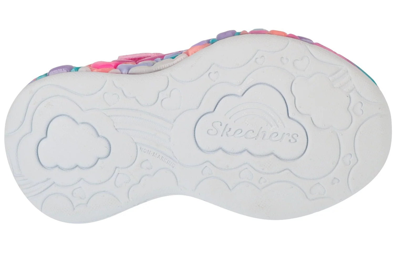 SKECHERS 302696N/LPMT με φώτακια pink multi