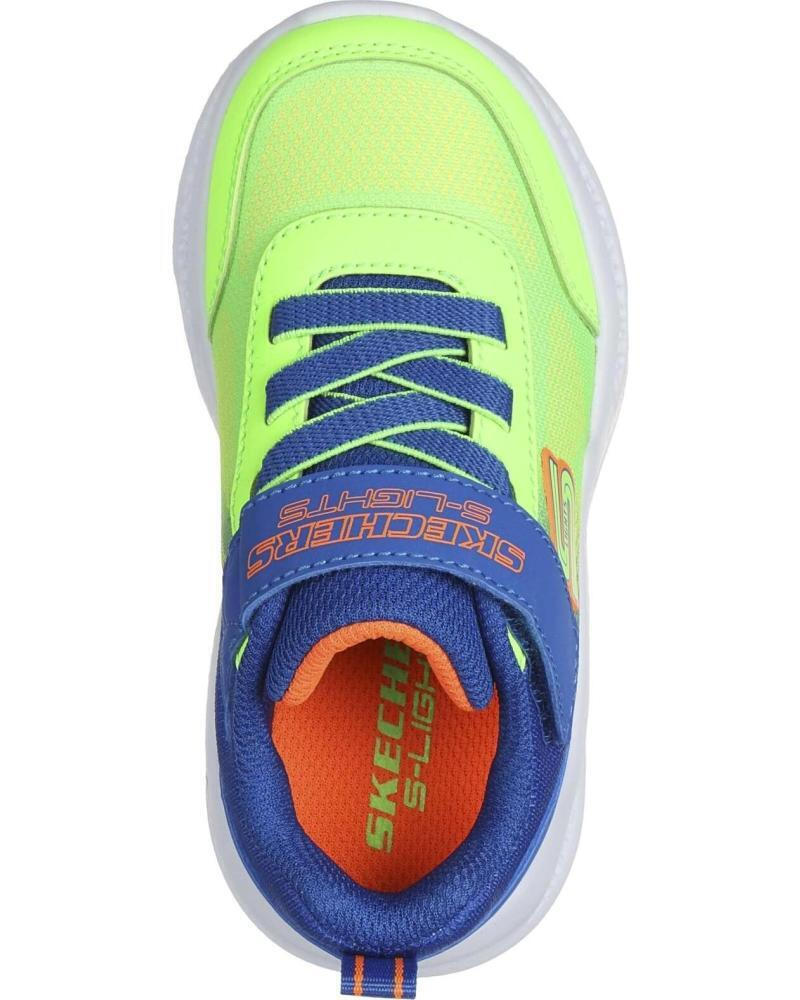 SKECHERS 401495N/BLLM με φωτάκια blue/lime