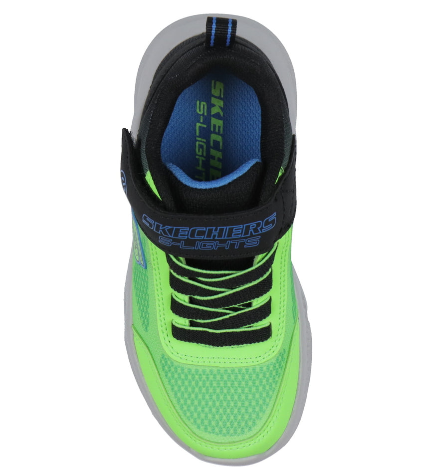 SKECHERS 401495L/BBLM sneakers με φώτακια black/blue/lime