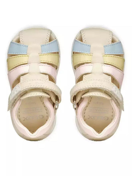 geox sandal macchia baby b254wb08502c1m2m lt ivory lt yellow
