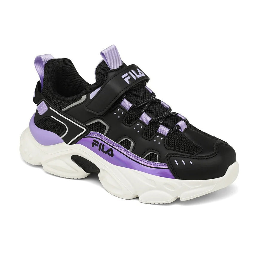 Fila Memory Spinel 3 V Waterproof Kids' Running Shoes with Scratches Black Mauve 7yf33002-080