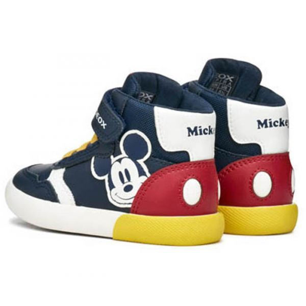 GEOX B GISLI BOY B-SYNT.LEA B561NB000BCC0735 NAVY/RED