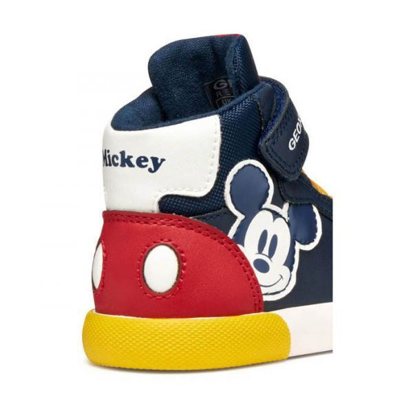 GEOX B GISLI BOY B-SYNT.LEA B561NB000BCC0735 NAVY/RED