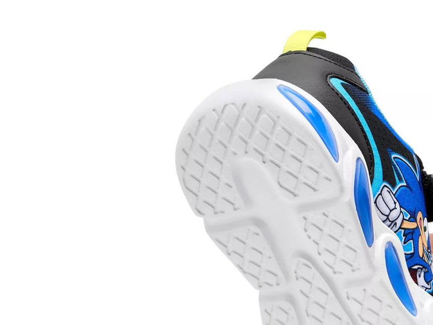 SONIC THE HEDGEHOG MARVEL DISNEY SC001039 Παιδικά Sneakers με Σκρατς & Φωτάκια Μαύρα