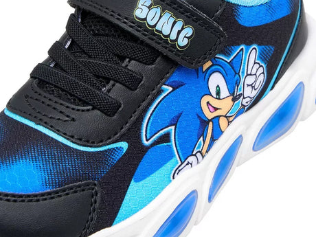 SONIC THE HEDGEHOG MARVEL DISNEY SC001039 Kids Sneakers with Scratches & Lights Black