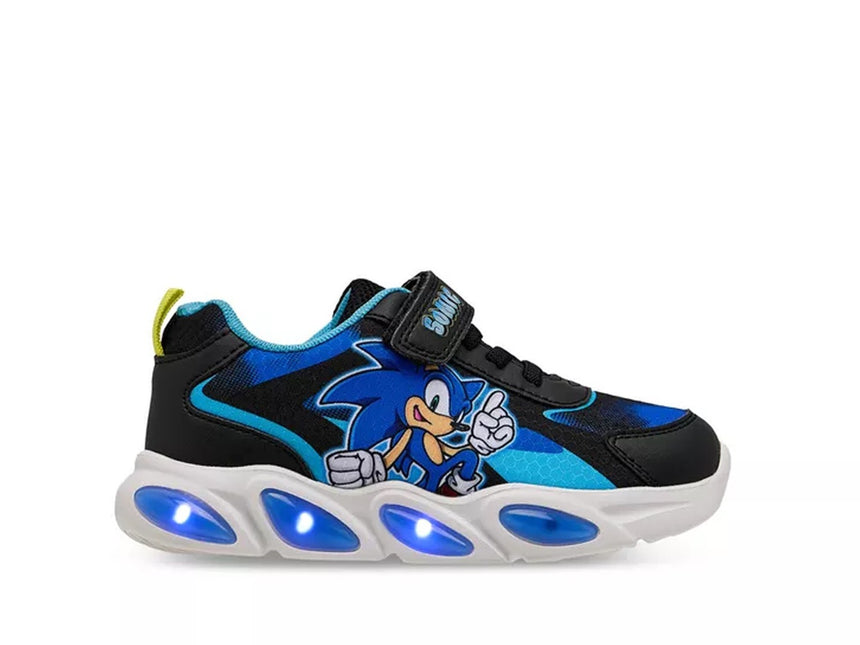 SONIC THE HEDGEHOG MARVEL DISNEY SC001039 Παιδικά Sneakers με Σκρατς & Φωτάκια Μαύρα