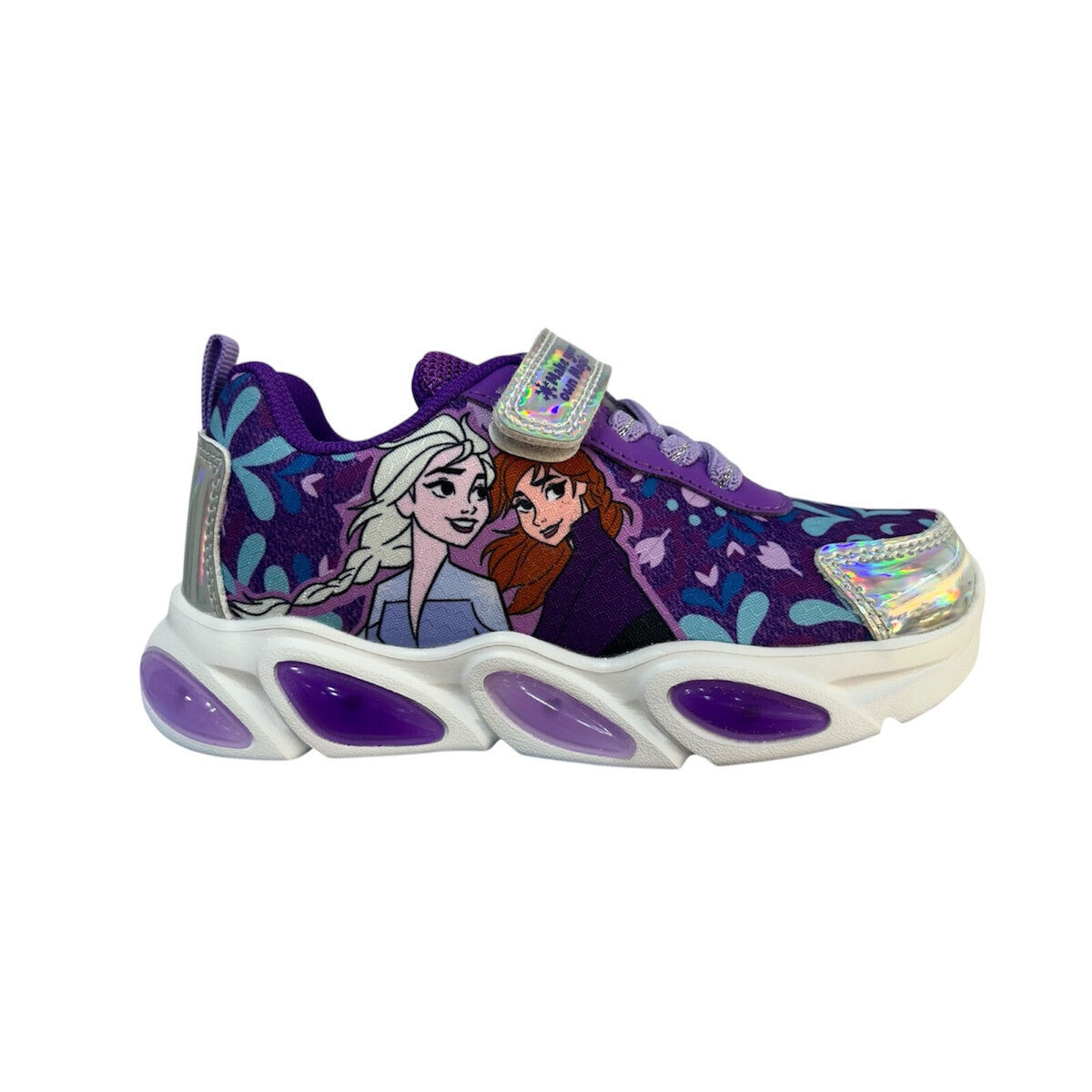 FROZEN MARVEL DISNEY FZ015179 Παιδικά Sneakers με Σκρατς & Φωτάκια Μωβ