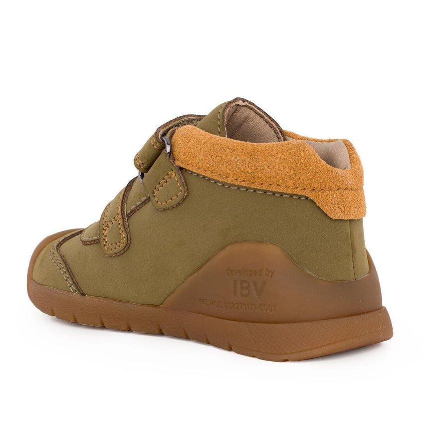 BIOMECANICS 251134-B801 Ανατομικά Δερμάτινα Παιδικά Μποτάκια Χακί