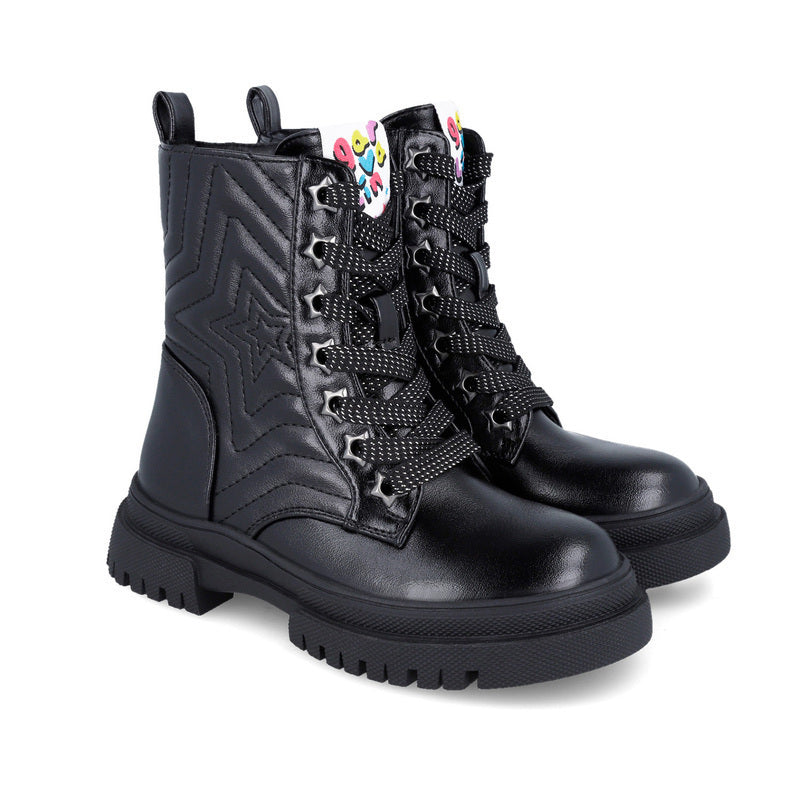 GARVALIN 251567-A054 Παιδικά Αρβυλάκια από Λουστρίνι με Φερμουάρ Μαύρα