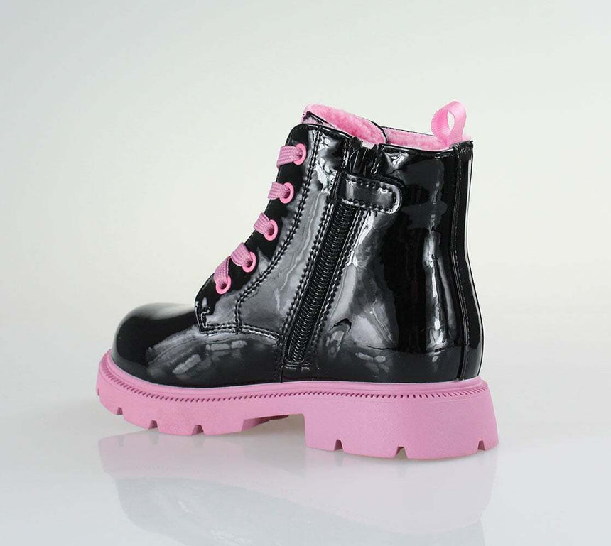 GARVALIN 251342-A054 Παιδικά Μποτάκια με Κορδόνια Μαύρα