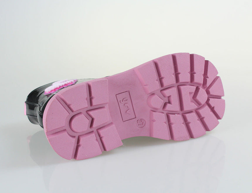 GARVALIN 251342-A054 Παιδικά Μποτάκια με Κορδόνια Μαύρα