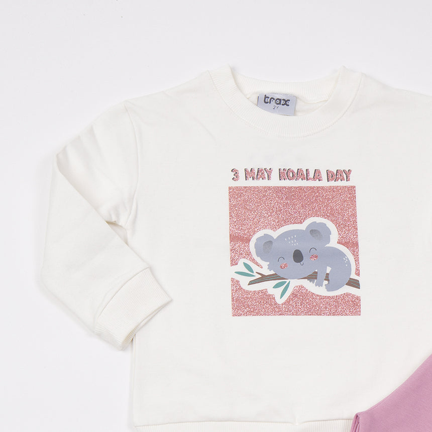 TRAX 48724 Παιδικό Σετ Φόρμας Λευκό 2τμχ