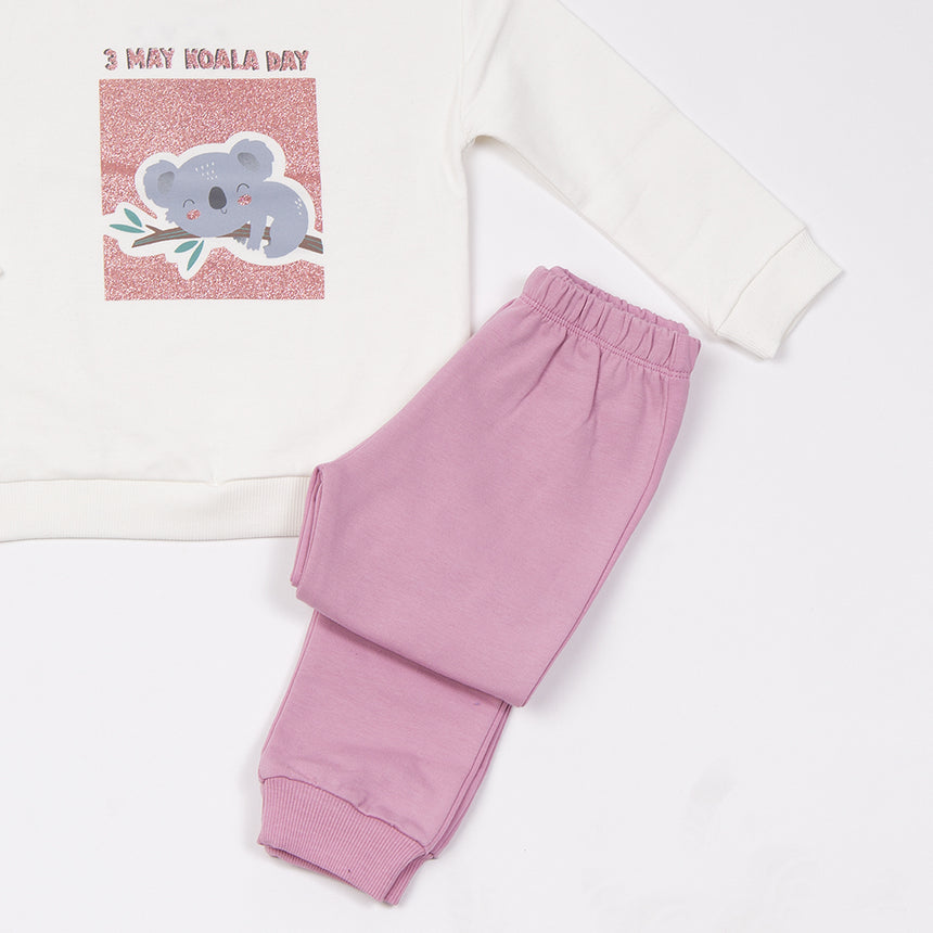 TRAX 48724 Παιδικό Σετ Φόρμας Λευκό 2τμχ