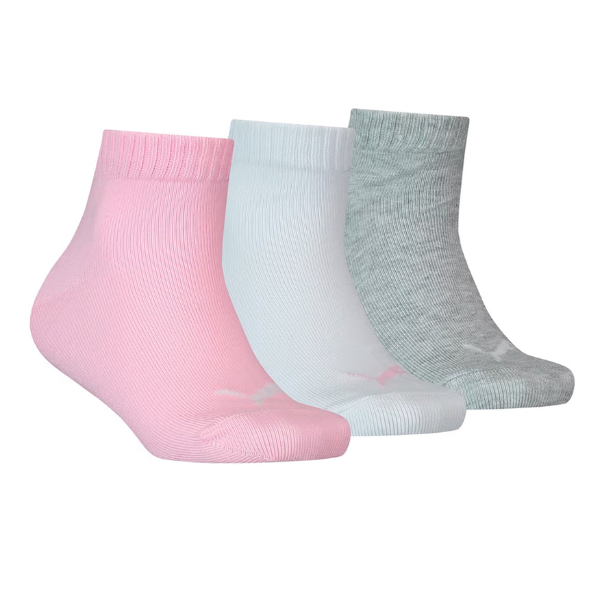 Puma Παιδικές Κάλτσες Quarter Πολύχρωμες 3 Ζευγάρια