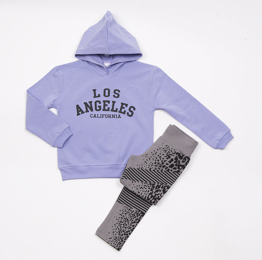 TRAX 48621 Παιδικό Σετ με Κολάν Χειμερινό 2τμχ Λιλά