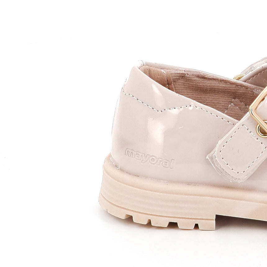 MAYORAL 42563-040 Παιδικές Μπαλαρίνες με Σκρατς Δερμάτινες Εκρού