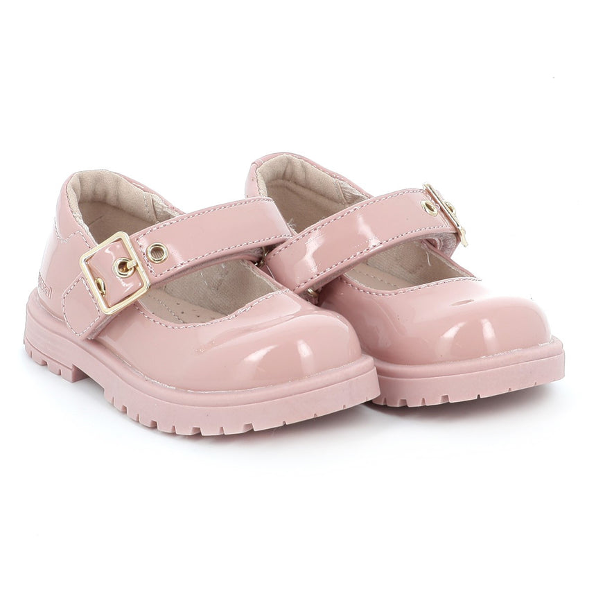 MAYORAL 42563-041 Παιδικές Μπαλαρίνες με Σκρατς Δερμάτινες ροζ