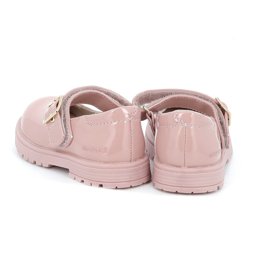 MAYORAL 42563-041 Παιδικές Μπαλαρίνες με Σκρατς Δερμάτινες ροζ