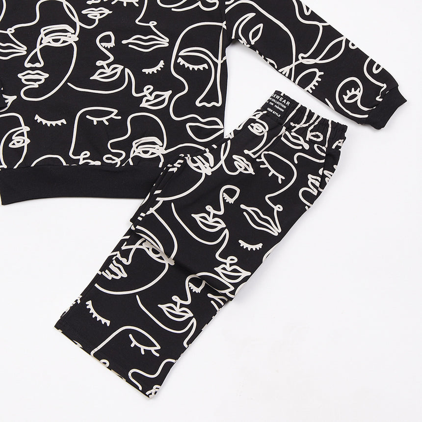 TRAX 48634 Παιδικό Σετ Φόρμας Μαύρο 2τμχ