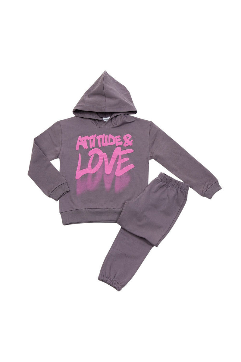 TRAX 48636 Παιδικό Σετ Φόρμας Ανθρακί 2τμχ