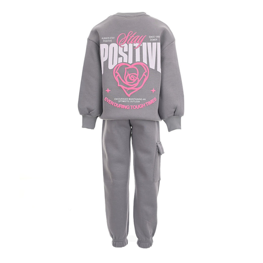 DOMER 4685 Παιδικό Σετ Φόρμας Γκρι
