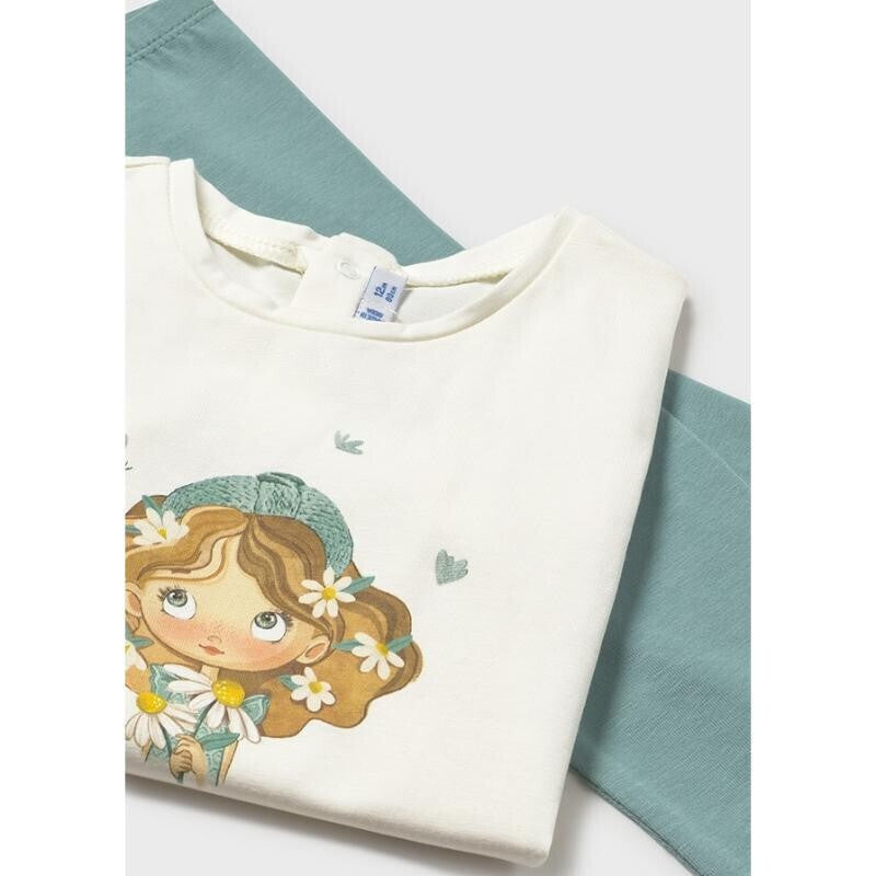 Mayoral Παιδικό Σετ με Κολάν Καλοκαιρινό 3τμχ Βεραμάν 26-01749-088