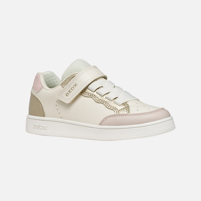 GEOX Παιδικό SNEAKER - J Eclyper Girl - J65LRB 054AJ C1M2X - Lt. Ivory/Gold