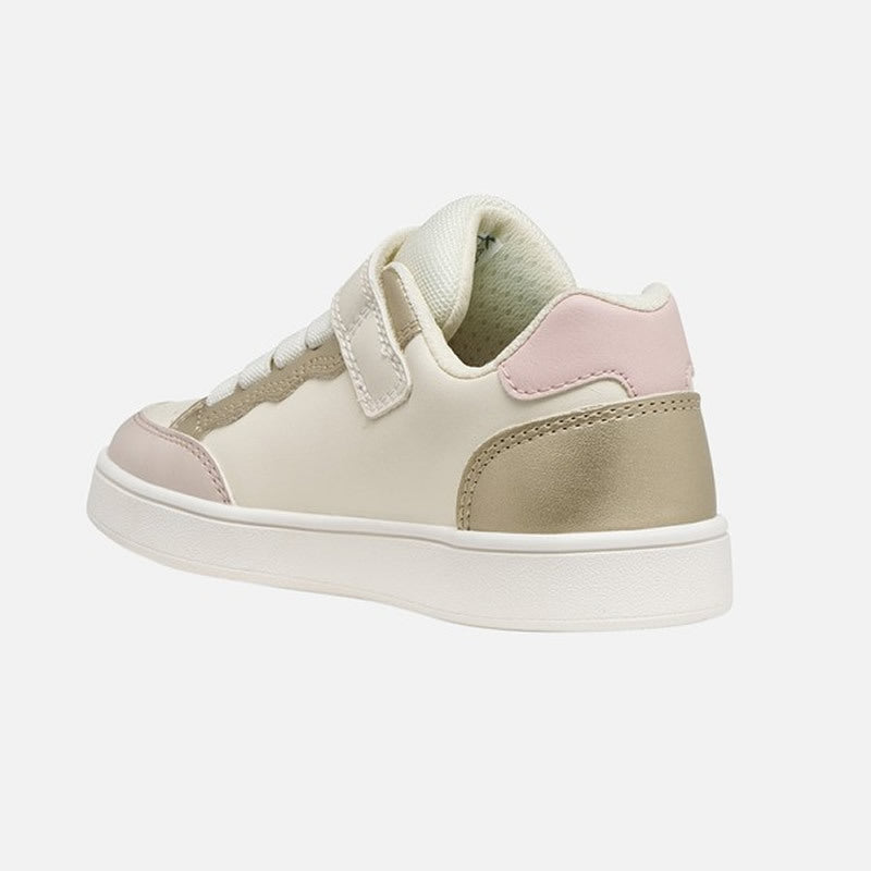 GEOX Παιδικό SNEAKER - J Eclyper Girl - J65LRB 054AJ C1M2X - Lt. Ivory/Gold