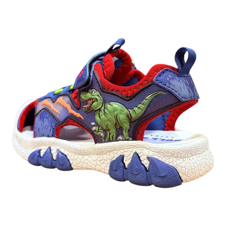 BULL BOYS T-REX παπουτσοπέδιλο με ήχο δεινόσαυρου και διακόπτη on/off DNCR5190B00 RY11 για αγόρια μπλε