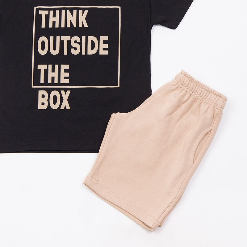 Trax Παιδικό Σετ 2 Τεμαχίων Μπλούζα & Σορτς για Αγόρι Μαύρο 49315-2