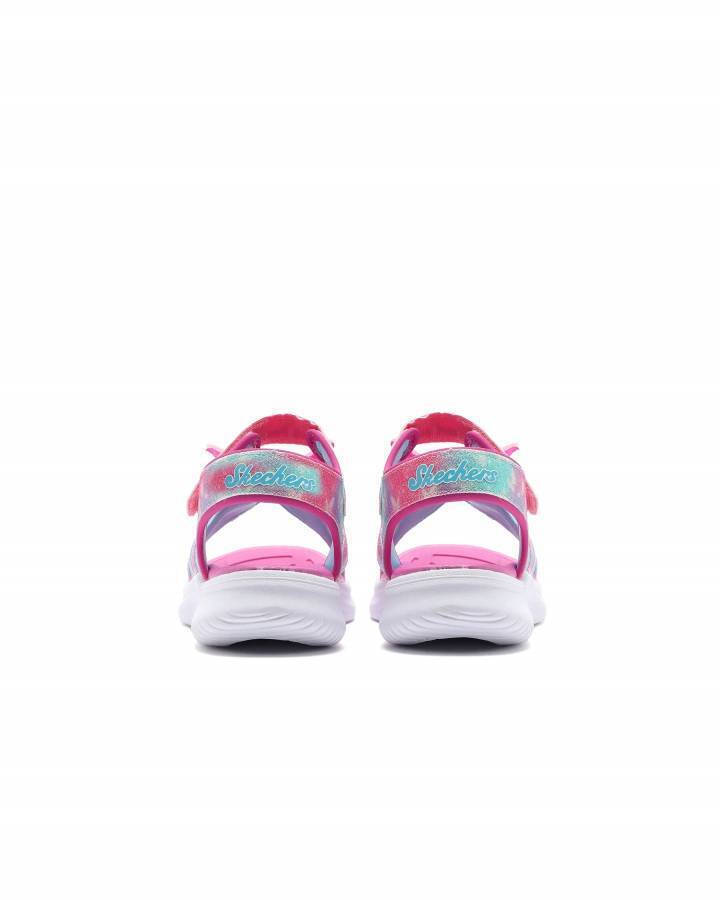 Skechers Παιδικά Πέδιλα Jumpsters Φωτάκια Πολύχρωμα 303109L/PKMT