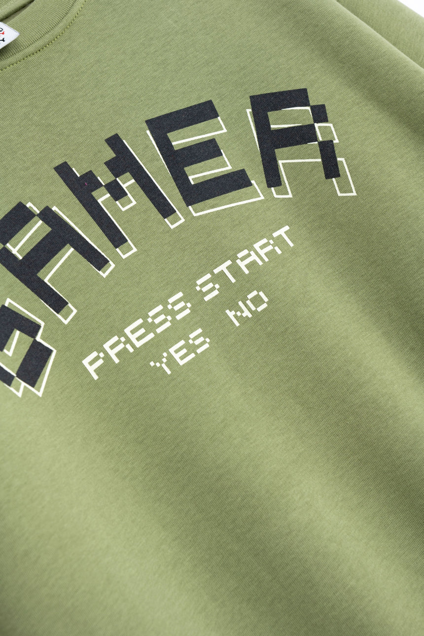 FUNKY FOR KIDS 225-117141-1 φορμα φουτερ αγορι ανοιχτο λαδι/μαυρο