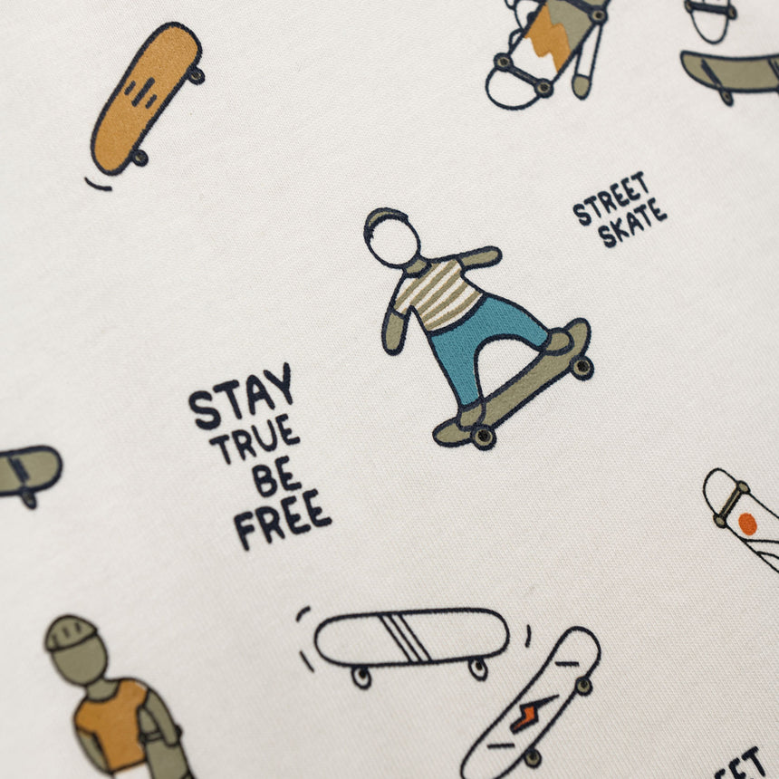 FUNKY FOR KIDS 226-306113-2 Μπλούζα αγόρι εκρού allover