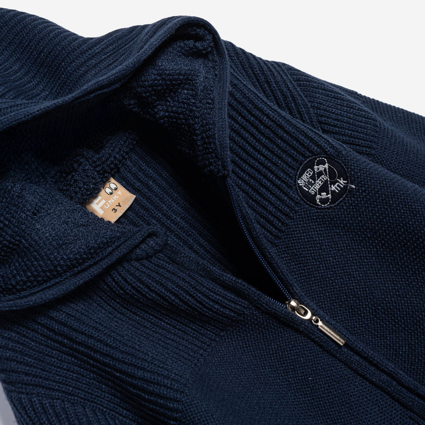 FUNKY FOR KIDS 226-310101-1 Knitted cardigan blue