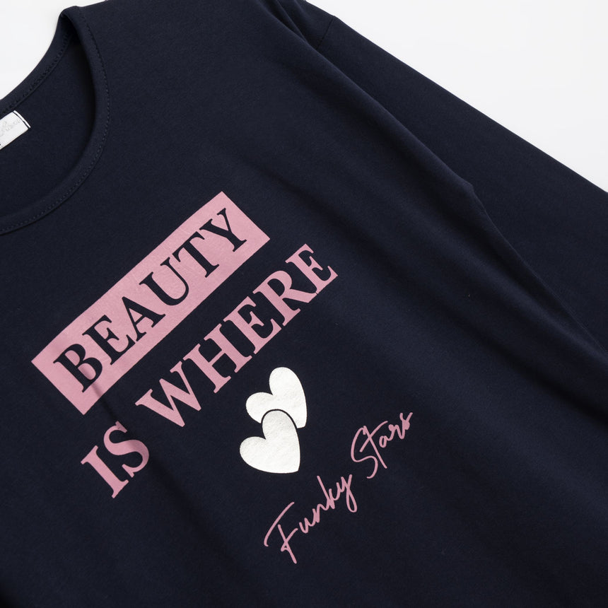 FUNKY FOR KIDS 226-521124-1 Girl's blouse dress + leggings set